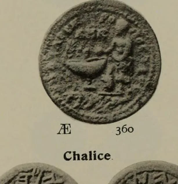 An illustration from Numismata graeca; Greek coin-types, classified for immediate identification, 1910, leaf 180