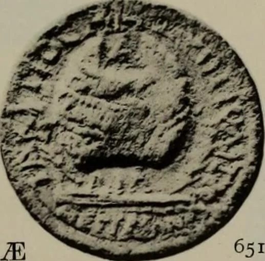 An illustration from Numismata graeca; Greek coin-types, classified for immediate identification, 1910, leaf 188
