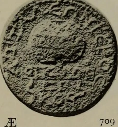 An illustration from Numismata graeca; Greek coin-types, classified for immediate identification, 1910, leaf 190