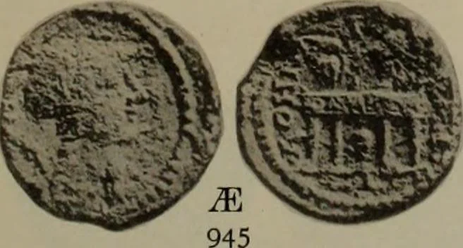 An illustration from Numismata graeca; Greek coin-types, classified for immediate identification, 1910, leaf 200