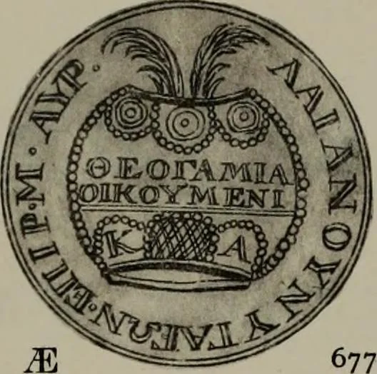 An illustration from Numismata graeca; Greek coin-types, classified for immediate identification, 1910, leaf 220
