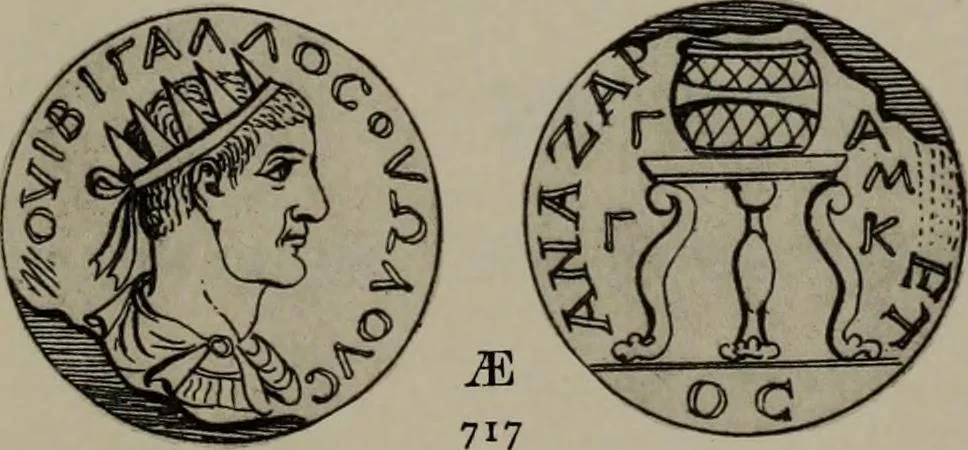 An illustration from Numismata graeca; Greek coin-types, classified for immediate identification, 1910, leaf 220