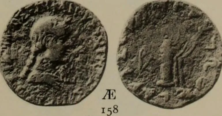 An illustration from Numismata graeca; Greek coin-types, classified for immediate identification, 1910, leaf 362