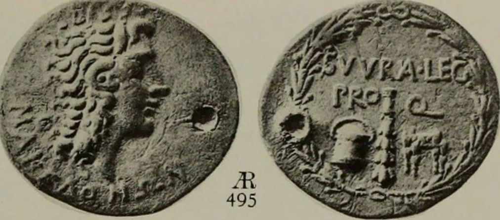 An illustration from Numismata graeca; Greek coin-types, classified for immediate identification, 1910, leaf 372