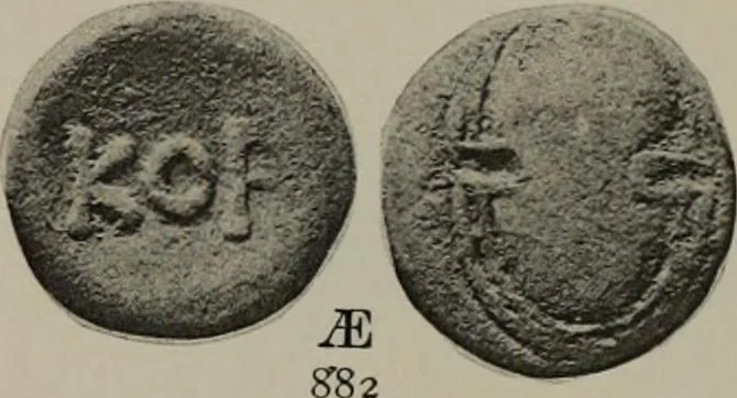 An illustration from Numismata graeca; Greek coin-types, classified for immediate identification, 1910, leaf 386