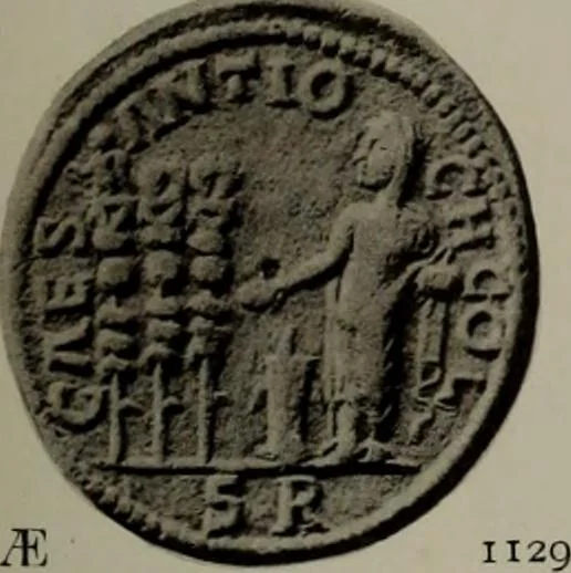 An illustration from Numismata graeca; Greek coin-types, classified for immediate identification, 1910, leaf 400