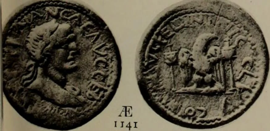 An illustration from Numismata graeca; Greek coin-types, classified for immediate identification, 1910, leaf 400