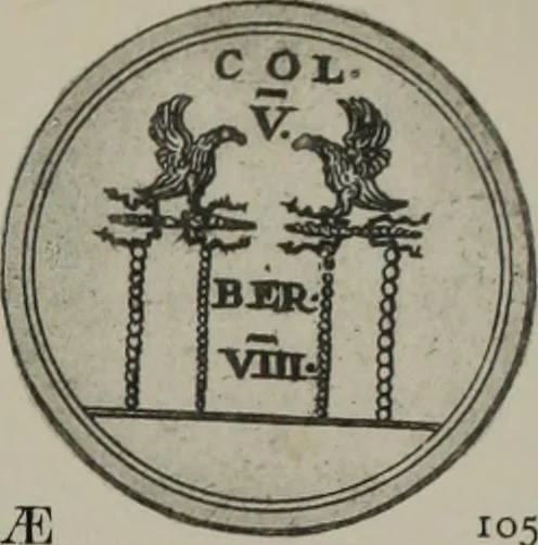 An illustration from Numismata graeca; Greek coin-types, classified for immediate identification, 1910, leaf 404
