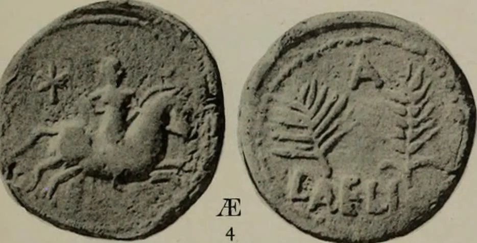 An illustration from Numismata graeca; Greek coin-types, classified for immediate identification, 1910, leaf 580