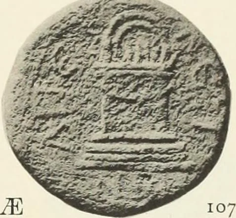 An illustration from Numismata graeca; Greek coin-types, classified for immediate identification, 1910, leaf 128