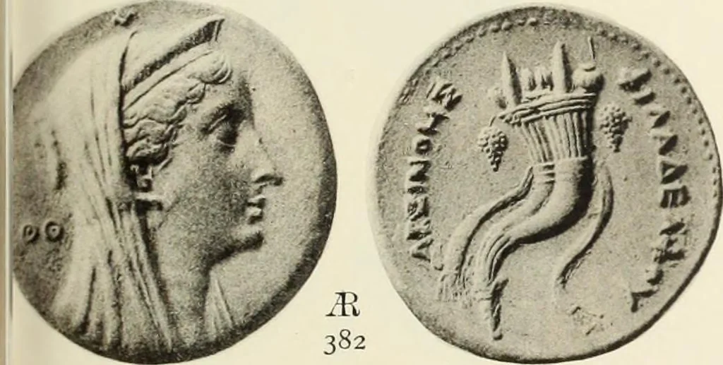 An illustration from Numismata graeca; Greek coin-types, classified for immediate identification, 1910, leaf 138