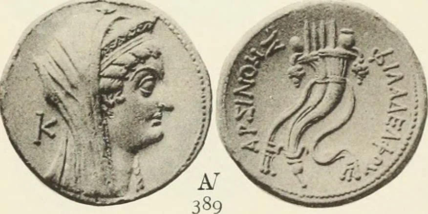 An illustration from Numismata graeca; Greek coin-types, classified for immediate identification, 1910, leaf 138