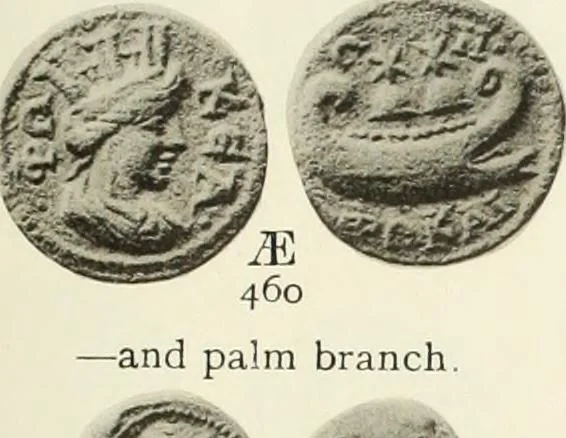 An illustration from Numismata graeca; Greek coin-types, classified for immediate identification, 1910, leaf 142