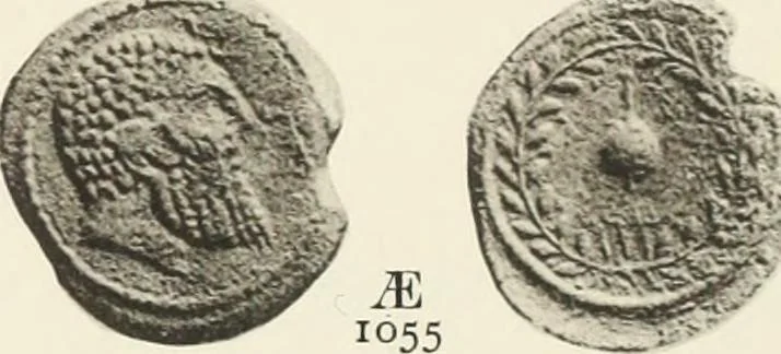 An illustration from Numismata graeca; Greek coin-types, classified for immediate identification, 1910, leaf 166