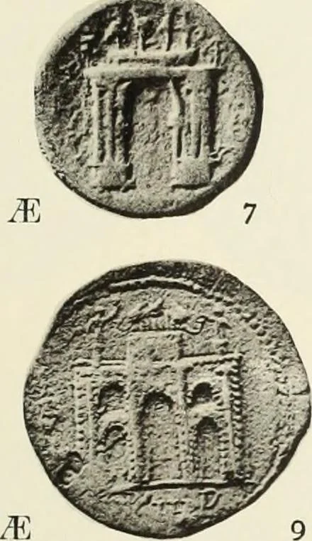 An illustration from Numismata graeca; Greek coin-types, classified for immediate identification, 1910, leaf 338