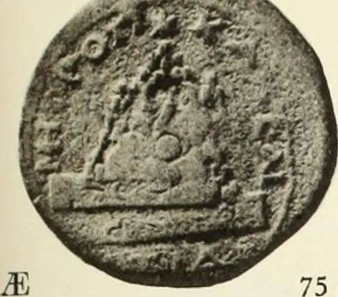 An illustration from Numismata graeca; Greek coin-types, classified for immediate identification, 1910, leaf 342