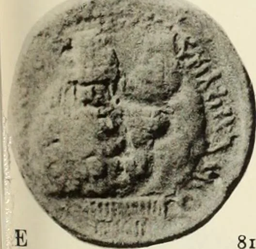 An illustration from Numismata graeca; Greek coin-types, classified for immediate identification, 1910, leaf 342
