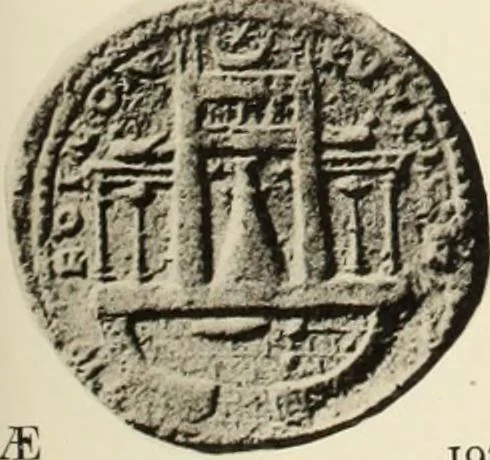 An illustration from Numismata graeca; Greek coin-types, classified for immediate identification, 1910, leaf 346