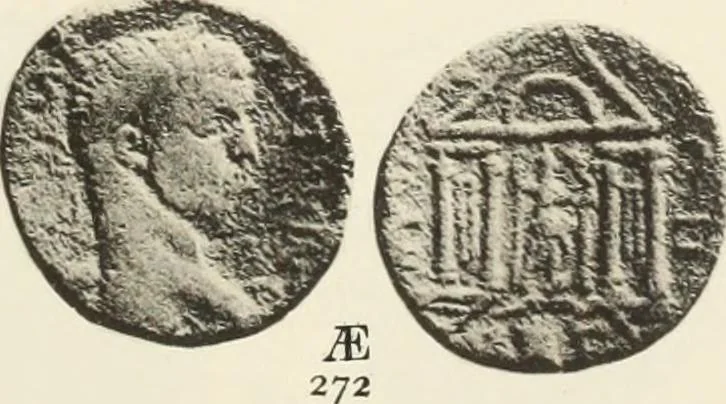 An illustration from Numismata graeca; Greek coin-types, classified for immediate identification, 1910, leaf 348