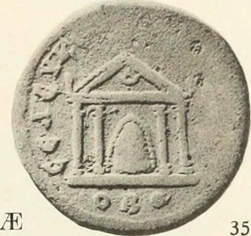 An illustration from Numismata graeca; Greek coin-types, classified for immediate identification, 1910, leaf 352