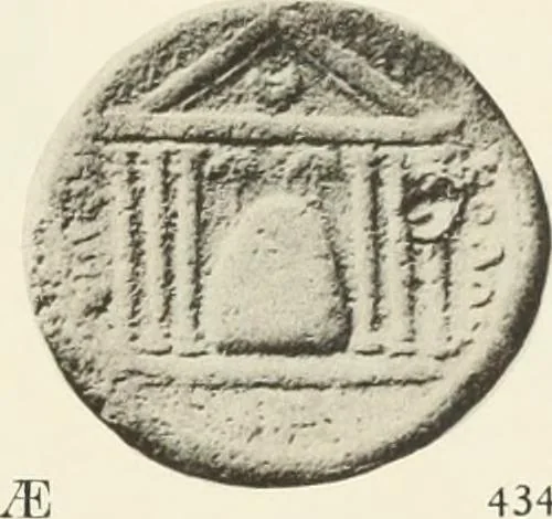 An illustration from Numismata graeca; Greek coin-types, classified for immediate identification, 1910, leaf 356