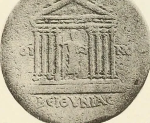 An illustration from Numismata graeca; Greek coin-types, classified for immediate identification, 1910, leaf 356