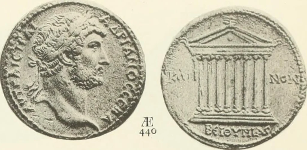 An illustration from Numismata graeca; Greek coin-types, classified for immediate identification, 1910, leaf 356