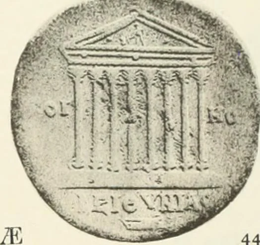 An illustration from Numismata graeca; Greek coin-types, classified for immediate identification, 1910, leaf 356