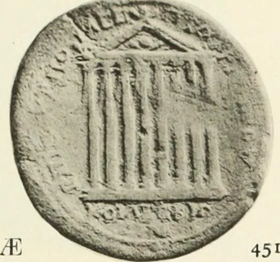 An illustration from Numismata graeca; Greek coin-types, classified for immediate identification, 1910, leaf 358
