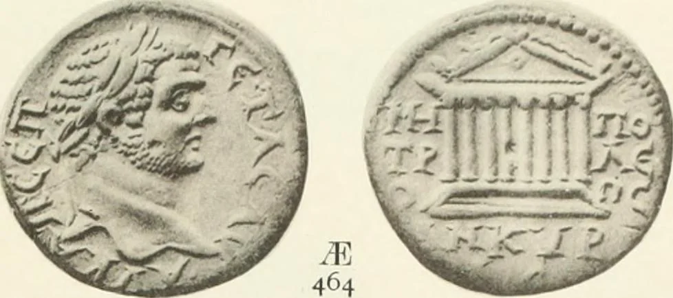 An illustration from Numismata graeca; Greek coin-types, classified for immediate identification, 1910, leaf 358