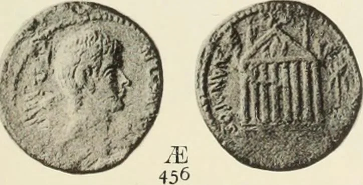 An illustration from Numismata graeca; Greek coin-types, classified for immediate identification, 1910, leaf 358