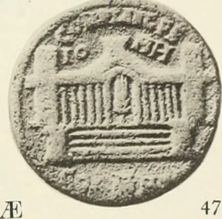 An illustration from Numismata graeca; Greek coin-types, classified for immediate identification, 1910, leaf 358
