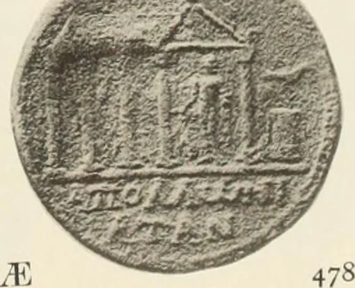 An illustration from Numismata graeca; Greek coin-types, classified for immediate identification, 1910, leaf 358
