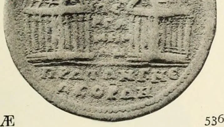 An illustration from Numismata graeca; Greek coin-types, classified for immediate identification, 1910, leaf 362