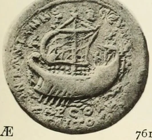 An illustration from Numismata graeca; Greek coin-types, classified for immediate identification, 1910, leaf 370
