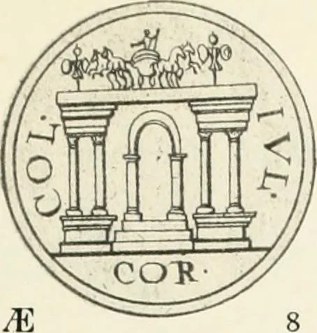 An illustration from Numismata graeca; Greek coin-types, classified for immediate identification, 1910, leaf 384