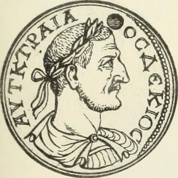 An illustration from Numismata graeca; Greek coin-types, classified for immediate identification, 1910, leaf 384