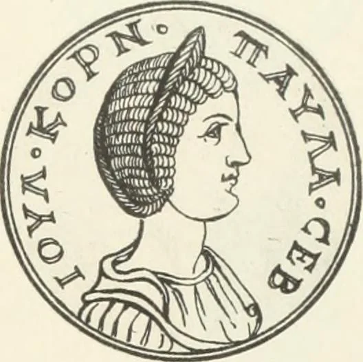 An illustration from Numismata graeca; Greek coin-types, classified for immediate identification, 1910, leaf 384