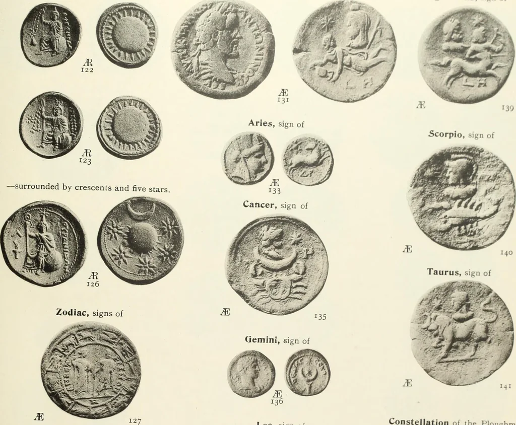 An illustration from Numismata graeca; Greek coin-types, classified for immediate identification, 1910, leaf 546