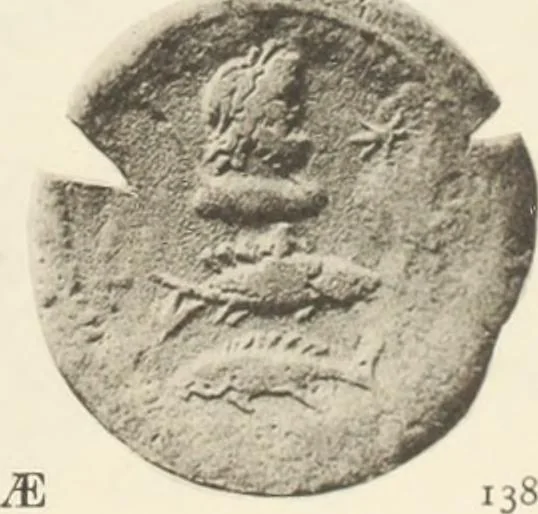 An illustration from Numismata graeca; Greek coin-types, classified for immediate identification, 1910, leaf 546