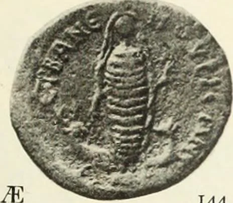 An illustration from Numismata graeca; Greek coin-types, classified for immediate identification, 1910, leaf 548