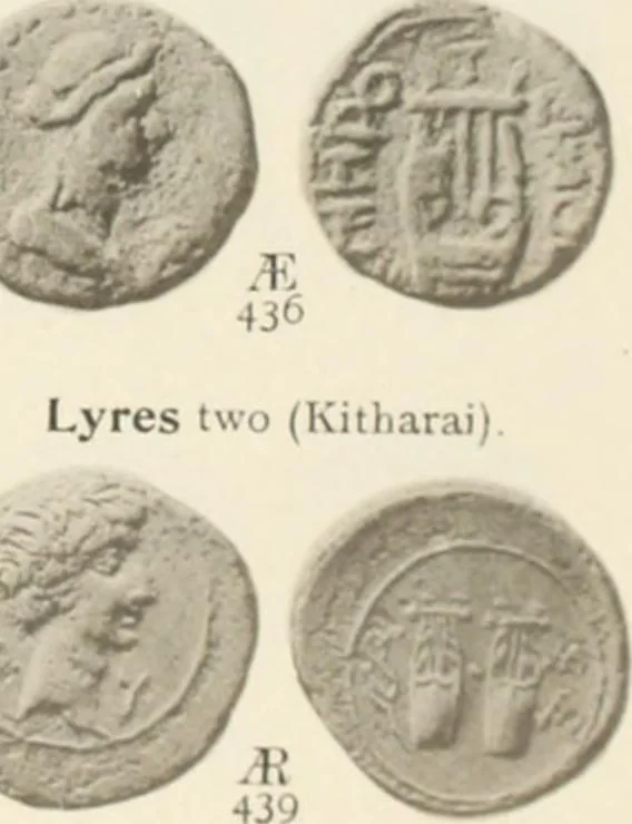 An illustration from Numismata graeca; Greek coin-types, classified for immediate identification, 1910, leaf 556