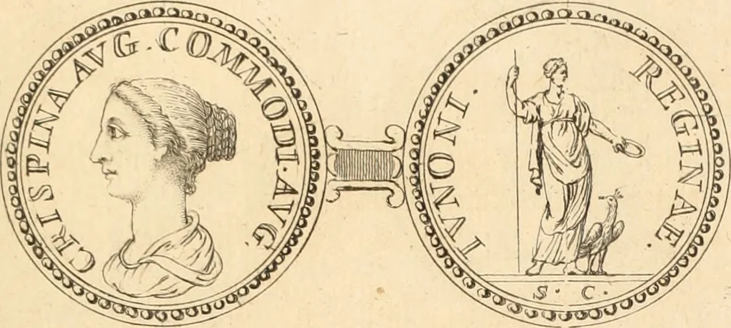 An illustration from Numismata imperatorum romanorum praestantiora a Julio Caesare ad Postumum usque per Joannem Vaillant, 1743, leaf 148