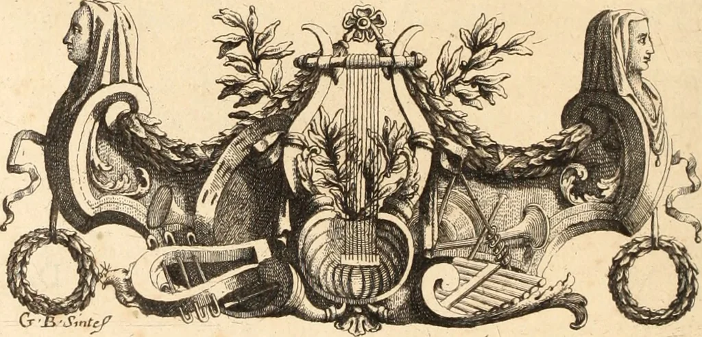 An illustration from Numismata imperatorum romanorum praestantiora a Julio Caesare ad Postumum usque per Joannem Vaillant, 1743, leaf 153