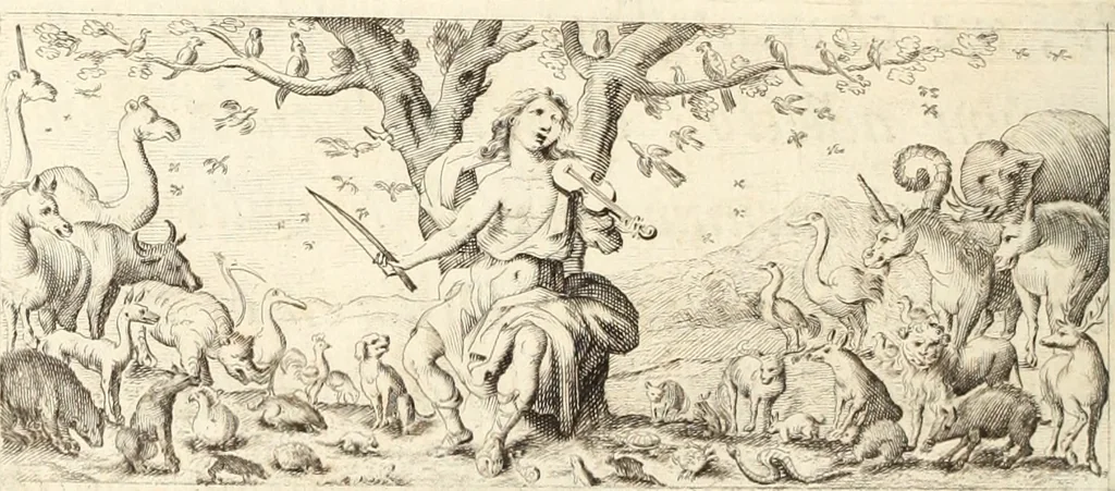 An illustration from Numismata imperatorum romanorum praestantiora a Julio Caesare ad Postumum usque per Joannem Vaillant, 1743, leaf 17