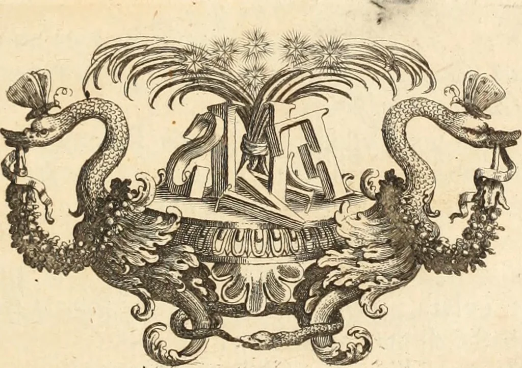 An illustration from Numismata imperatorum romanorum praestantiora a Julio Caesare ad Postumum usque per Joannem Vaillant, 1743, leaf 210