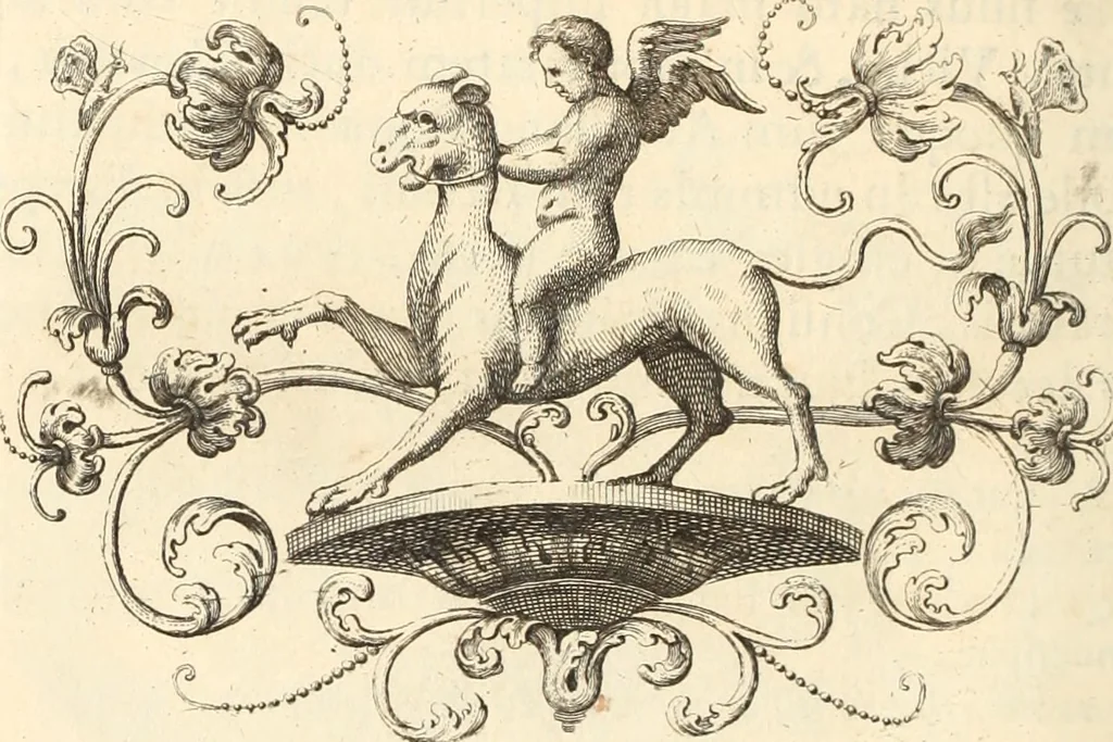 An illustration from Numismata imperatorum romanorum praestantiora a Julio Caesare ad Postumum usque per Joannem Vaillant, 1743, leaf 265