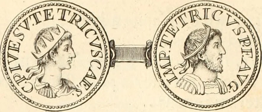 An illustration from Numismata imperatorum romanorum praestantiora a Julio Caesare ad Postumum usque per Joannem Vaillant, 1743, leaf 269