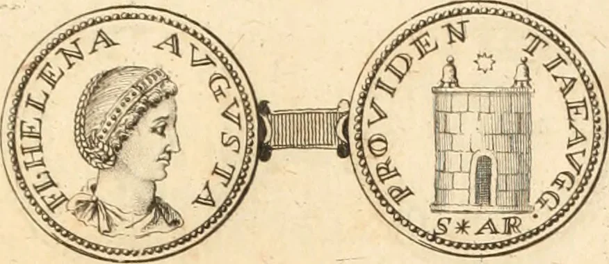 An illustration from Numismata imperatorum romanorum praestantiora a Julio Caesare ad Postumum usque per Joannem Vaillant, 1743, leaf 312