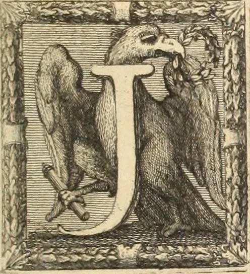 An illustration from Numismata imperatorum romanorum praestantiora a Julio Caesare ad Postumum usque per Joannem Vaillant, 1743, leaf 46